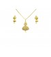 Designer Golden Pendent Set with Earrings, Gold Color, KHP-2667, Fashion Jewelry